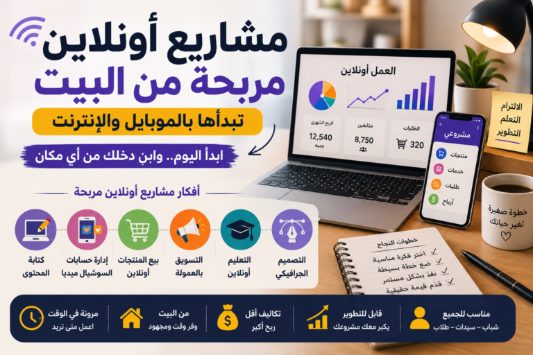 مشاريع أونلاين مربحة