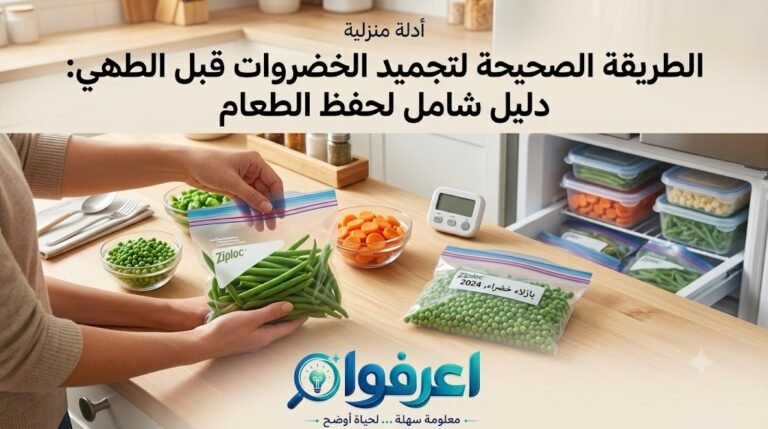 تجميد الخضروات