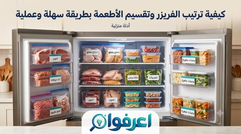ترتيب الفريزر