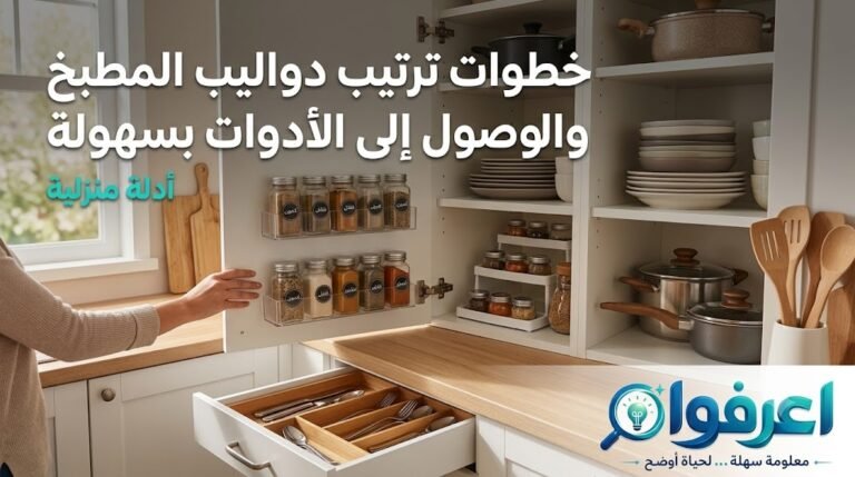 ترتيب دواليب المطبخ