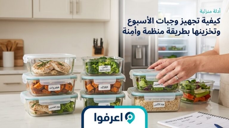 تجهيز وجبات الأسبوع