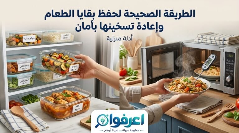 حفظ بقايا الطعام