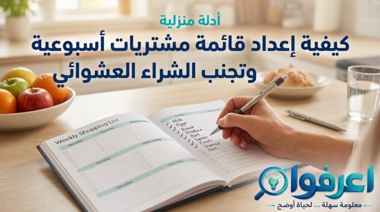 قائمة مشتريات أسبوعية