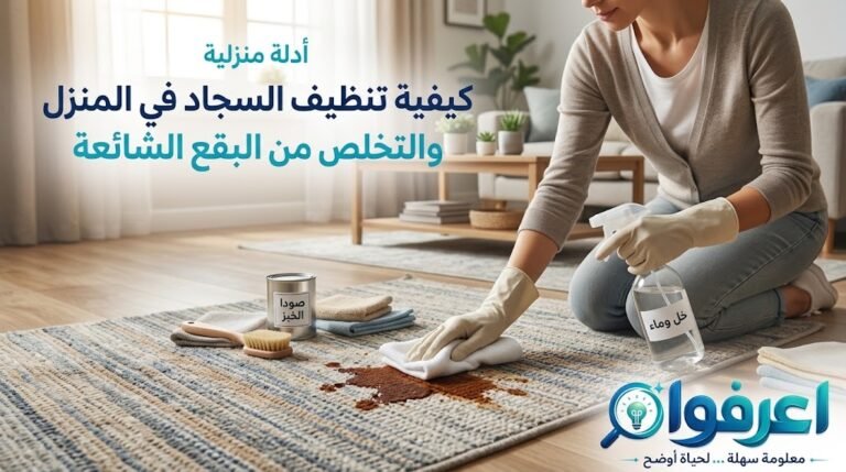 تنظيف السجاد في المنزل