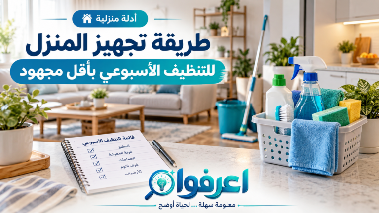 تجهيز المنزل للتنظيف الأسبوعي