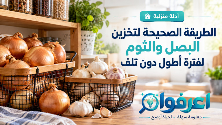 تخزين البصل والثوم