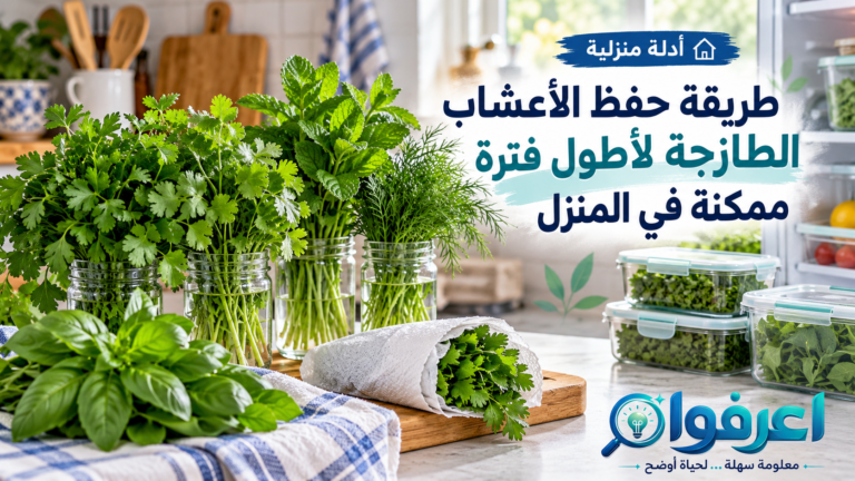طريقة حفظ الأعشاب الطازجة